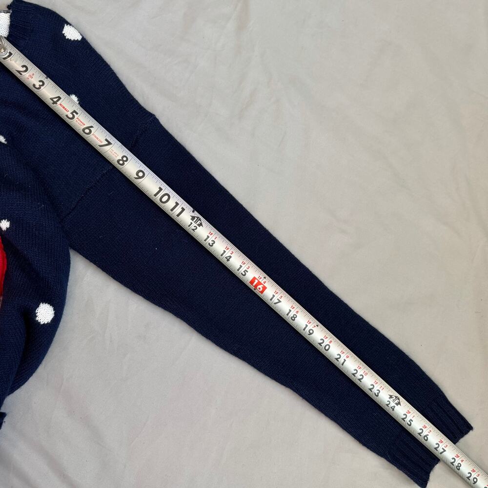 Blizzard Bay, Navy/White, Santa (Plush Belly), Striped, Holiday Sweater- L - Picture 8 of 10